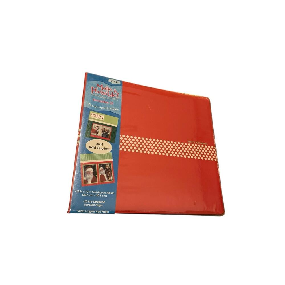 Make It Possible Merry Christmas Scrapbook Album 12x12‎ Pre-Designed Pages READ